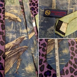 Endangered Species Whale Silk Tie